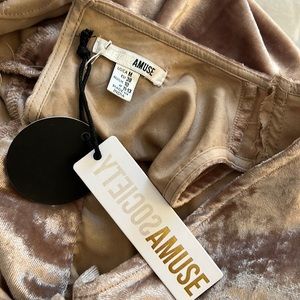 Amuse Society Velvet Romper